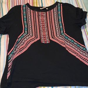 Tribal pattern t shirt from Zara!